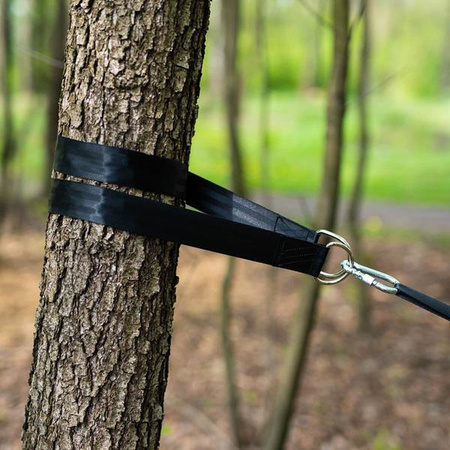 Zestaw lin pasy hamak huśtawka Nils camp nc1722 mocne czarne