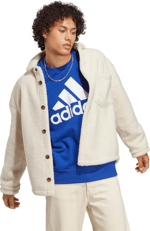 Bluza męska adidas Essentials French Terry Big Logo niebieska IC9325