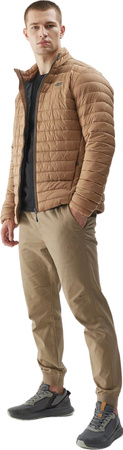 Kurtka męska puchowa 4F M239 brązowa 4FAW23TDJAM239 82S