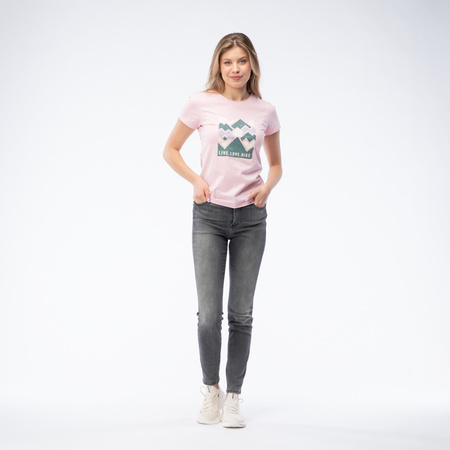 Damska Koszulka Z Krótkim Rękawem Lady Aldys fiery red/white/french blue rozmiar M