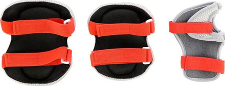 Zestaw ochraniaczy kolana łokcie nadgarstki na rolki deskorolkę hulajnogę Nils Extreme H8334 białe rozmiar L