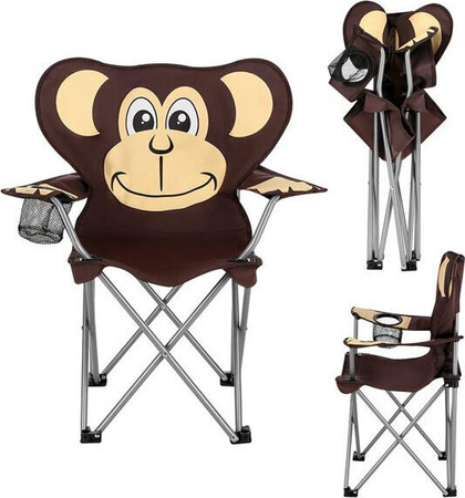 Krzesło turystyczne kempingowe plażowe Nils nc3029 monkey