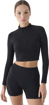 Koszulka damska 4F Longsleeve FNK F483 czarne 4FRAW24TFLOF483 20S