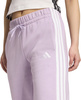 Spodnie damskie adidas Essentials 3-Stripes Fleece Slim różowe JY3097