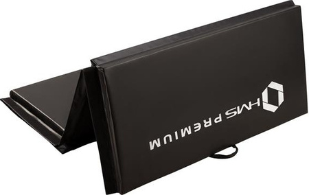 Materac gimnastyczny składany Hms Premium MGS01 2400x1200 mm czarny