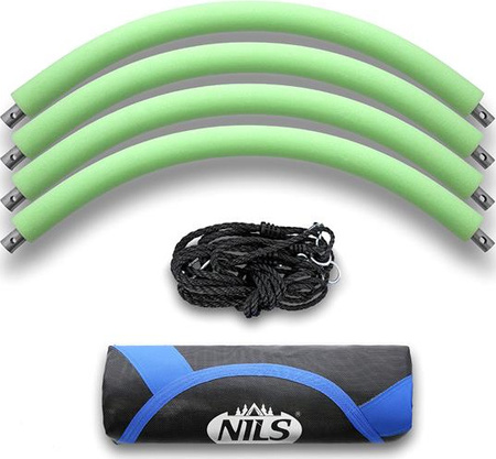 Bocianie gniazdo huśtawka Nils Camp NB5031 niebieskie średnica 100 cm