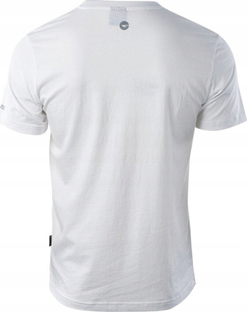 Męska koszulka bawełniana Hi-tec Plain biała rozmiar M