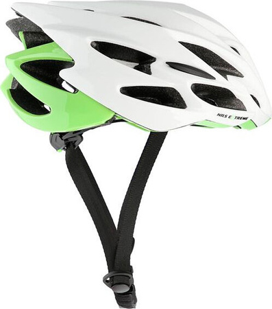Kask rowerowy na rolki deskorolkę Nils Extreme MTW58 rozmiar XL (60-62 cm) biało-zielony