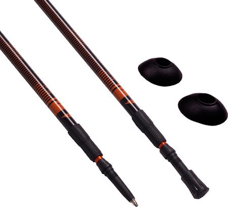 Kijki Nordic Walking Scout Bjorn pomarańczowy 3-częściowy