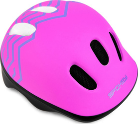 Kask rowerowy dla dzieci Spokey Strapy różowy 44-48 cm