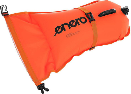 Bojka asekuracyjna ratunkowa dmuchana 2w1 kieszeń Enero wymiary 72x36 cm