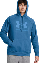 Bluza z kapturem kangurka męska Under Armour Rival Fleece Logo HD niebieska 1379758 406