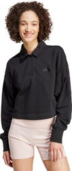 Bluza damska adidas ALL SZN French Terry Polo czarna IX3806