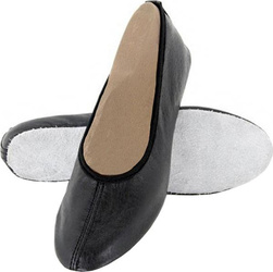 Baletki gimnastyczne skóra naturalna Antares czarne