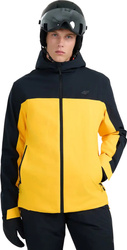 Kurtka narciarska męska 4F M0787 żółto-czarna 4FWAW25TTJAM0787 70S