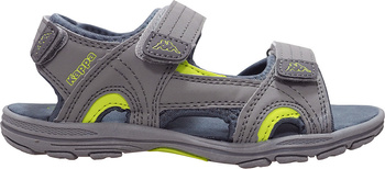 Sandały dla dzieci Kappa Early II K Footwear Kids szaro-limonkowe 260373K 1633