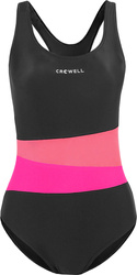 Kostium kąpielowy damski Crowell Lola kol.03 czarno-różowy