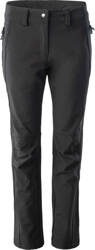 Damskie spodnie softshell trekkingowe turystyczne Elbrus Gianna Wo's membrana 10000 czarne rozmiar L
