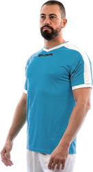 Koszulka Givova Revolution Interlock błękitno-biała MAC04 0503