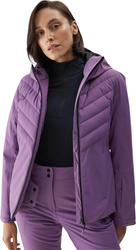 Kurtka narciarska damska 4F F122 ciemny fiolet 4FAW23TJACF122 50S