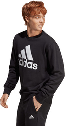 Bluza męska adidas Essentials French Terry Big Logo czarna IC9324