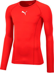 Koszulka termoaktywna męska Puma Liga Baselayer Tee LS czerwona 655920 01