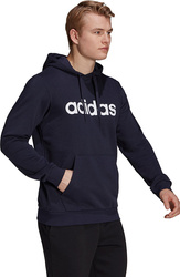 Bluza męska adidas Essentials French Terry Linear Logo Hoodie granatowa GK9066