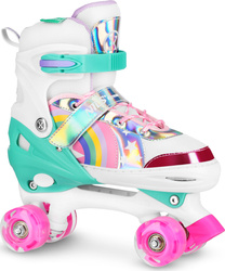 Wrotki regoluowane swiecące koła led Nils rozmiar 39-41