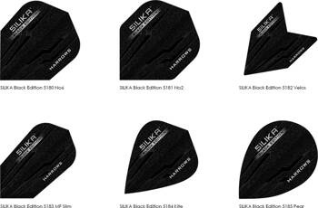 Piórka Harrows SILIKA Black Edition