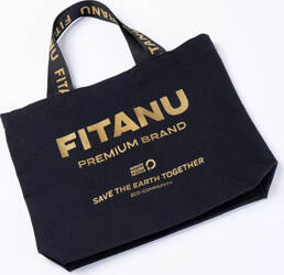 Torba zakupowa bawełniana Fitanu Eco Bag wymiary 34 x 30 cm