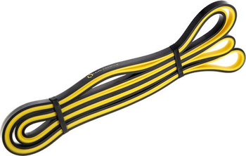 Guma taśma oporowa do ćwiczeń HMS Premium GU06 9x5x2250 mm żółto-czarna