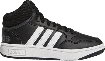 Buty dziecięce adidas Hoops Mid czarne GW0402