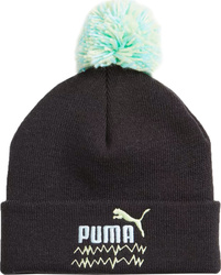 Czapka dla dzieci Puma Mixmatch Pom Pom czarna 024798 01