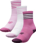 Skarpety dla dziewczynki 4F F230 3P multikolor 4FJWAW23USOCF230 90S