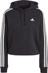 Bluza damska adidas Essentials 3-Stripes French Terry Crop Hoodie IC8767