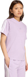 Koszulka damska adidas Essentials 3-Stripes Cotton jasnofioletowa JV7362