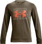 Bluza męska Under Armour UA Rival Terry Logo Crew zielona 1370391 361