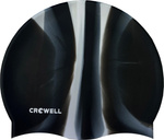 Czepek pływacki silikonowy Crowell Multi Flame czarno-szary kol.11
