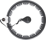 Hula hop black z wypustkami i obciążnikiem   licznik HMS hhw06