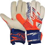 Rękawice bramkarskie Reusch Attrakt Solid biało-pomarańczowe 5570516 2500