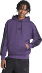 Bluza męska adidas Essentials 3-Stripes Fleece fioletowa JX0740