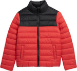 Kurtka puchowa dla chłopca 4F czerwona 4FJSS23TDJAM077 62S