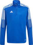 Bluza dla dzieci adidas Tiro 21 Training Top Youth niebieska GM7322