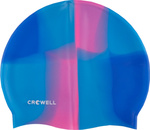 Czepek pływacki silikonowy Crowell Multi Flame niebiesko-różowy kol.09