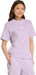 Koszulka damska adidas Essentials 3-Stripes Cotton jasnofioletowa JX7619