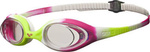 Dziecięce okularki Arena Spider Jr lime_fuchsia_white,clear rozmiar uniwersalny
