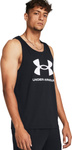 Koszulka męska Under Armour Sportstyle Logo Tank czarna 1382883 001