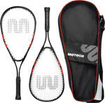 Zestaw do speed badmintona Meteor 2 rakietki aluminiowe, 3 lotki 16839