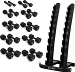 ZESTAW HANTLI POLIURETANOWYCH HPT 2 x 1 - 10 KG (110 KG) + STOJAK STR37 HMS