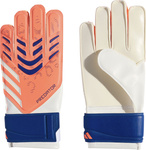 Rękawice bramkarskie dla dzieci adidas Predator Glove Training biało-pomarańczowe JN5361